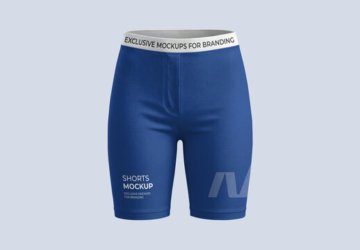 Men's Compression Sports Shorts Mockup