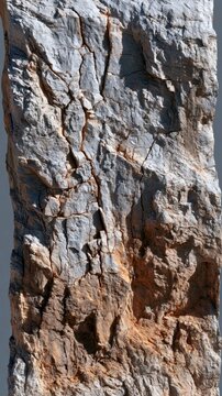 Textured cliff face with rugged rock formations and earthy color layers