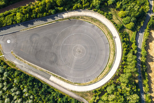 Vehicle Testing Facility at Millbrook Proving Ground During a Sunny Summer Afternoon
