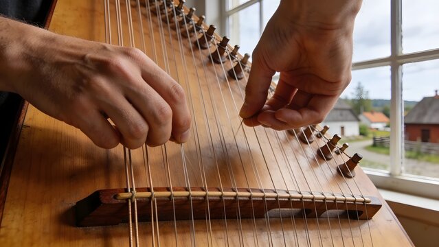 Hands Playing Estonian Kannel