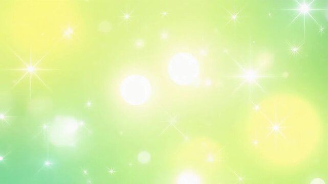 明るい光が輝く黄色と緑の抽象的な背景