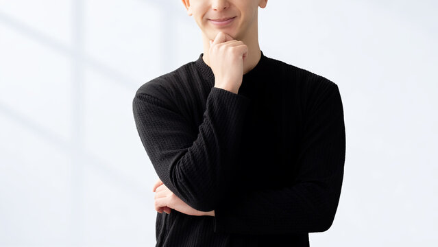 前向きに考える男性, Positive Thinking Man