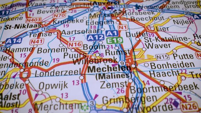 road network journey from antwerp to brussels