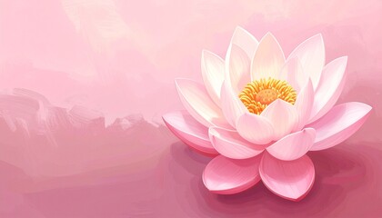 Obraz premium Delicate pink lotus flower in soft pastel background.