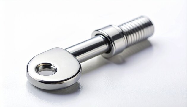 Stainless Steel Threaded Rod with Circular Eyelet End.