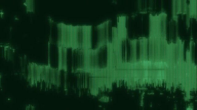 Retro-Futuristic pixelate Monitor synthwave style. Retro CCTV VHS pixel Wireframe. Abstract digital background. 80s, 90s Retro futurism, Retro wave cyberpunk grid matrix style. Glitch texture overlay