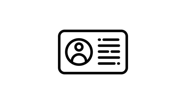 User profile verification icon representing identity authentication, account approval, secure registration, personal information management, digital credentials, and trusted online access .