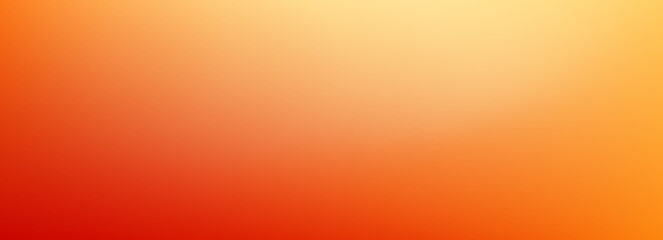 Warm orange yellow red gradient background. Autumn colored blurred wallpaper. Fall smooth gradation backdrop for banner, poster, leaflet, brochure, booklet. Vector abstract fiery template overlay © rais