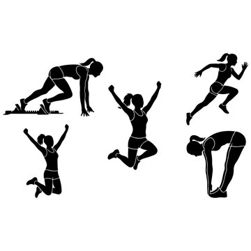 Athlete performing dynamic warm-up exercises