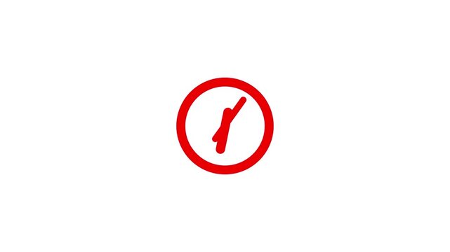 Red prohibition signs progress through checkmark