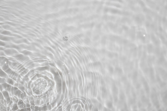 Abstract white transparent water shadow surface texture natural ripple background