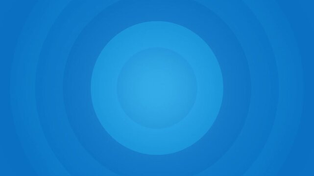 Blue Concentric Circle Cartoon Background Spinning Video Animation