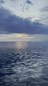 Calm Ocean View at Sunset