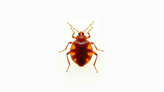 Bed Bug Close Up Realistic Insect Isolated