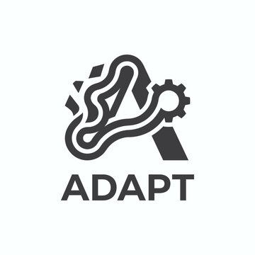 Adaptive Gear and Flow Abstract Logo