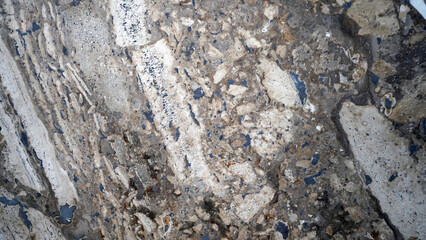 Fototapeta premium Natural Gray Breccia Marble Texture with Rock Fragments