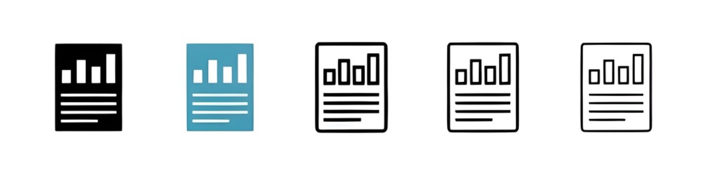 Quarterly report line icon vector set. Thin line customizable illustration. Contour symbol. Vector isolated outline drawing. Editable stroke