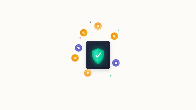 Secure Financial Vault Crypto Asset Protection Concept