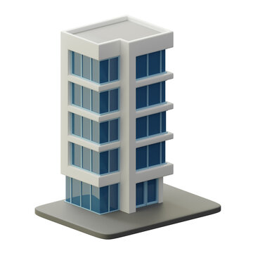 Office building 3d illustration