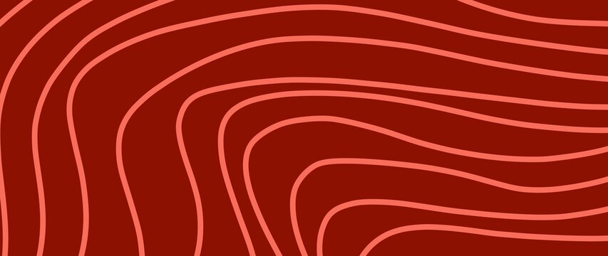 Salmon fish texture background. Raw beef steak texture background. Salmon stripes texture backdrop. Red abstract salmon meat fillet. Abstract wavy stripe background