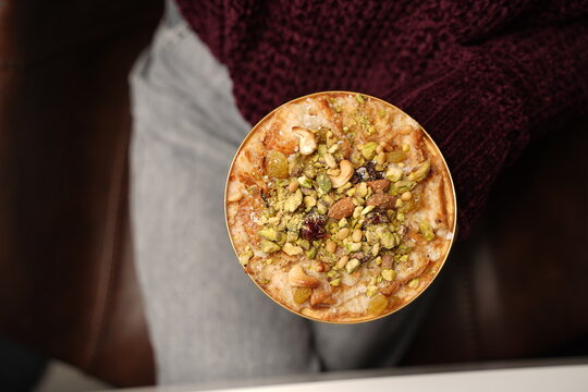 Om Ali dessert bowl with nuts and pistachios