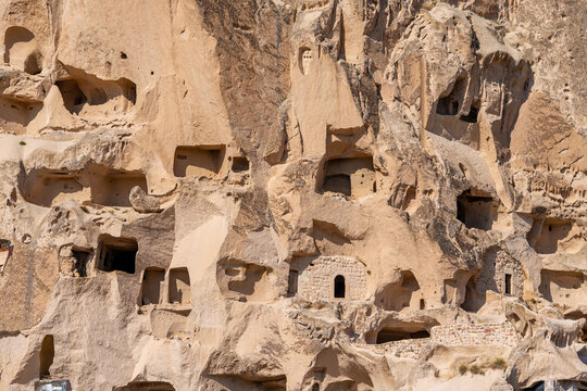 Rock Sites of Cappadocia Rock and cave houses, fortress and temples in spectacularly green valley