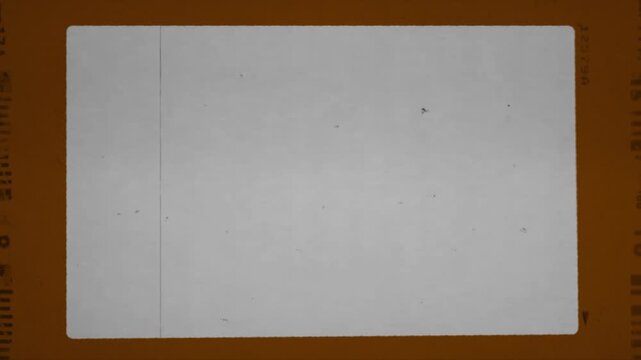 Horizontal vintage film frame overlay featuring a brown matte border, authentic serial numbers, retro dust, scratches, and analog film grain.