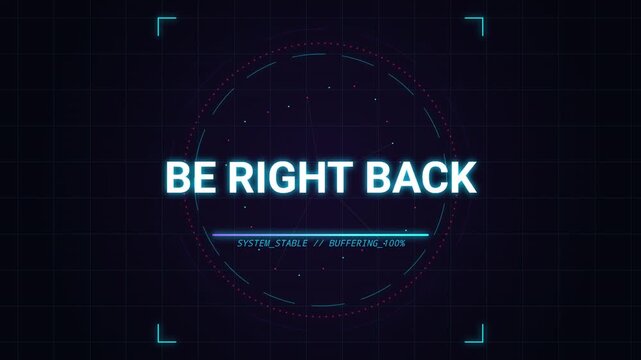 Digital Internet Security Illustration with Glowing Neon Text on Web Browser Screen Window