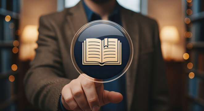 Textbook icon opened at a marked page, study emblem of lecture notes and course chapters, exam prep and homework evenings in busy student life stories and college learning publications