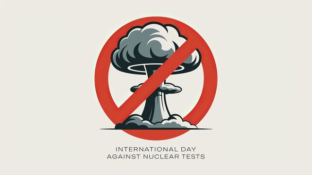 International Day Against Nuclear Tests Anti Nuclear Weapons Awareness Symbol