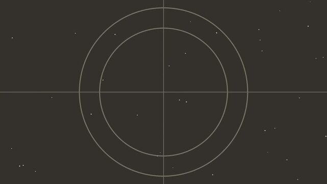 フィルムリーダー三秒のカウントダウン　数字が零まで数え下げる映像
