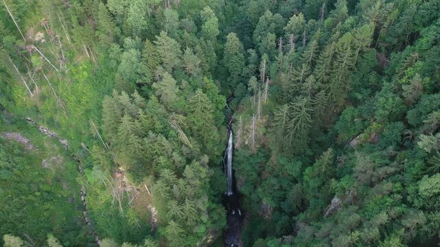 Wolf Waterfall. Bedollo, Trento, Italy