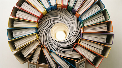 Naklejka premium stack of books