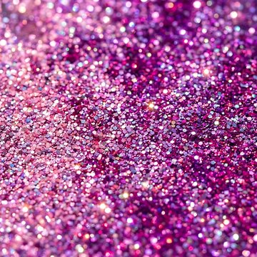 Close up of vibrant purple glitter texture background.
