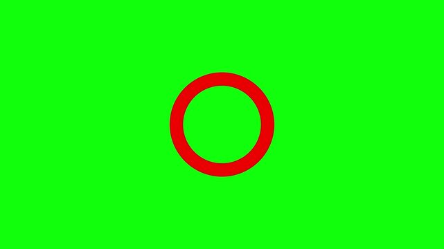 3D Red Number Zero Icon Isolated on White Background, Bold Circular Symbol for Business, Web Design, Mathematics, Branding, Decoration and Modern Graphic Illustration