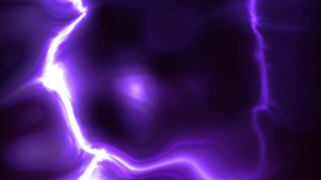 Purple Electrical Lightning Energy Plasma Motion Video Cyberpunk Electrical Storm Loop