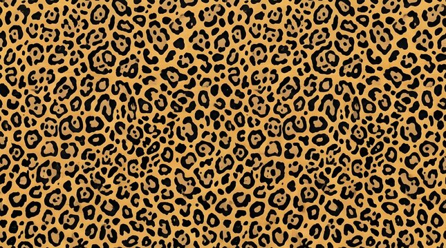 seamless leopard print pattern background texture with wild jaguar spots for fashion design textile printing and trendy animal skin wallpaper
