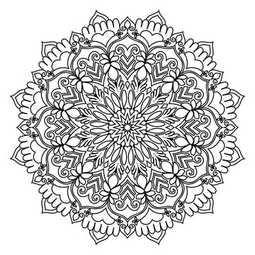 Geometric Design Monoline Luxury Decorative Design Symmetrical