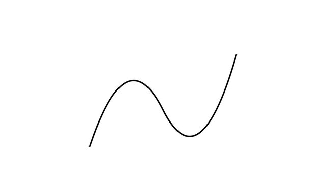 Single black wavy line on a plain white background with no additional elements or colors visible.