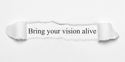 Fototapeta premium Bring your vision alive 