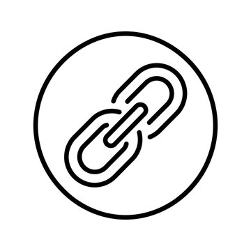 Link icon graphic symbolizing connection and networking opportunities for web.