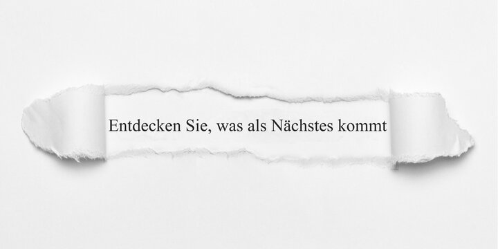 Entdecken Sie, was als Nächstes kommt.
