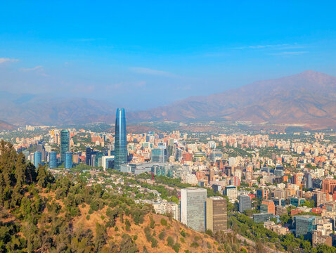 Gran Torre skyline   Santiago Chile