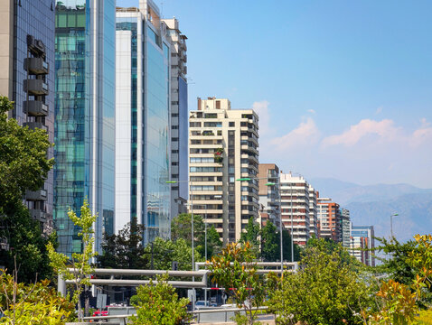 skyscrapers Las Condes, Santiago, Chile