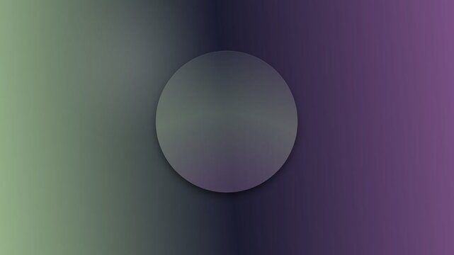 Centered translucent circle on a blended background with green on the left and purple on the right. Soft, smooth gradient and abstract composition. No recognizable objects.