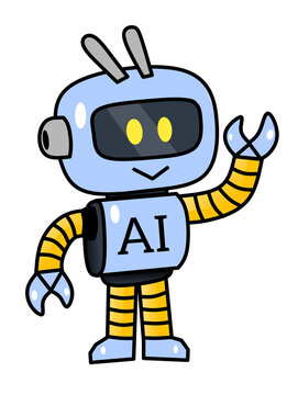 illustration of a human-shaped robot, illustration of a robot png 