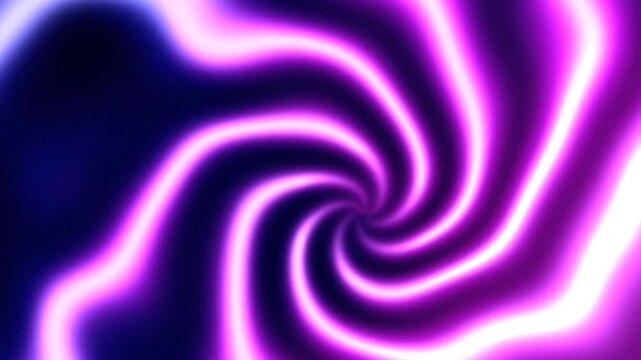Neon purple spiral vortex motion background for digital displays and presentations