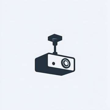 A minimalist icon of a projector attached to a ceiling or wall bracket.