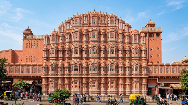 Hawa Mahal Palace Jaipur India - Pink City Landmark Architecture Tourism