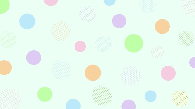 cute simple background featuring a colorful pastel polka dot pattern